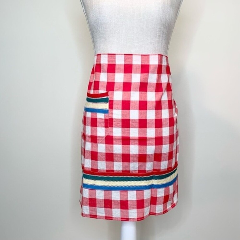 Vintage It’s A Dan River Flip-On Apron Retro Plaid Suttle & Rittgers